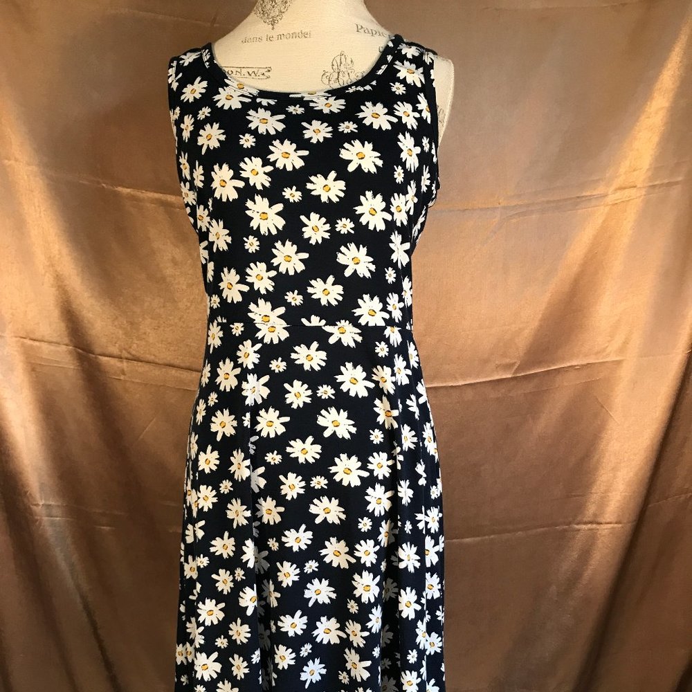 Adorable daisy print summer tank dress from Fensace sz L